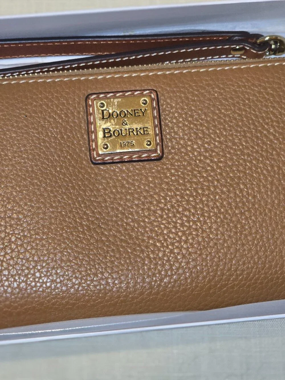 Dooney & Bourke Pebble Grain Large Zip Around Wristlet